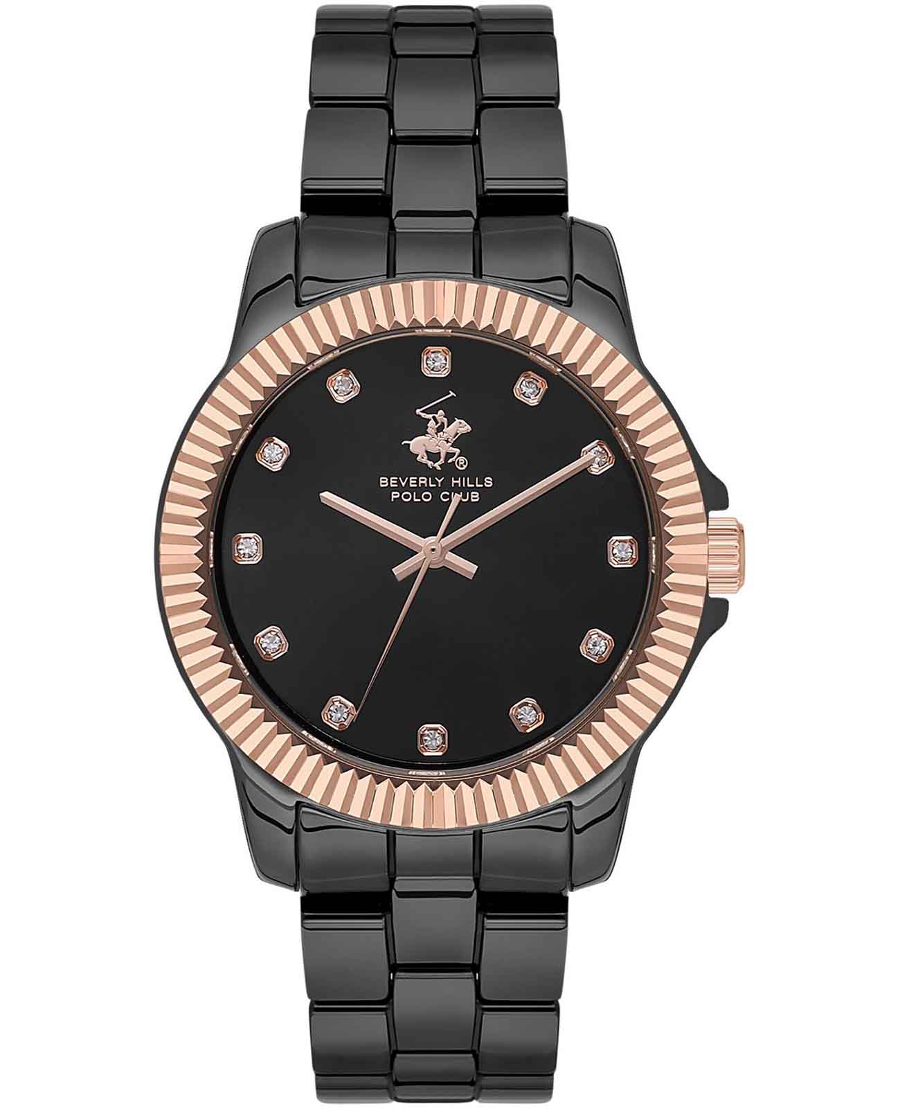 Beverly Hills Polo Club Beverly Hills Polo Club Quartz Ceramic BP3622X.850  BP3622X.850 кварцевые женские часы черный циферблат, браслет керамика — вид спереди