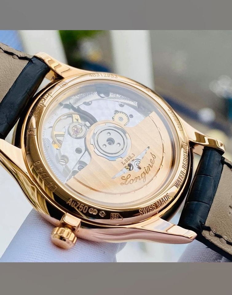 Longines Longines Flagship L4.774.8.27.2  - задняя крышка золото корпуса, швейцария часы