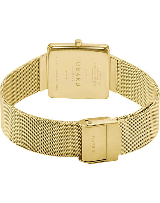 Obaku Obaku V236LXGIMG женские часы белый циферблат на запястье