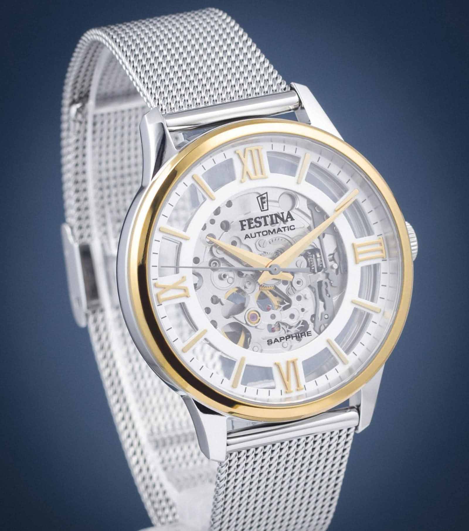 Festina F20537/1 мужские часы застежка крупным планом