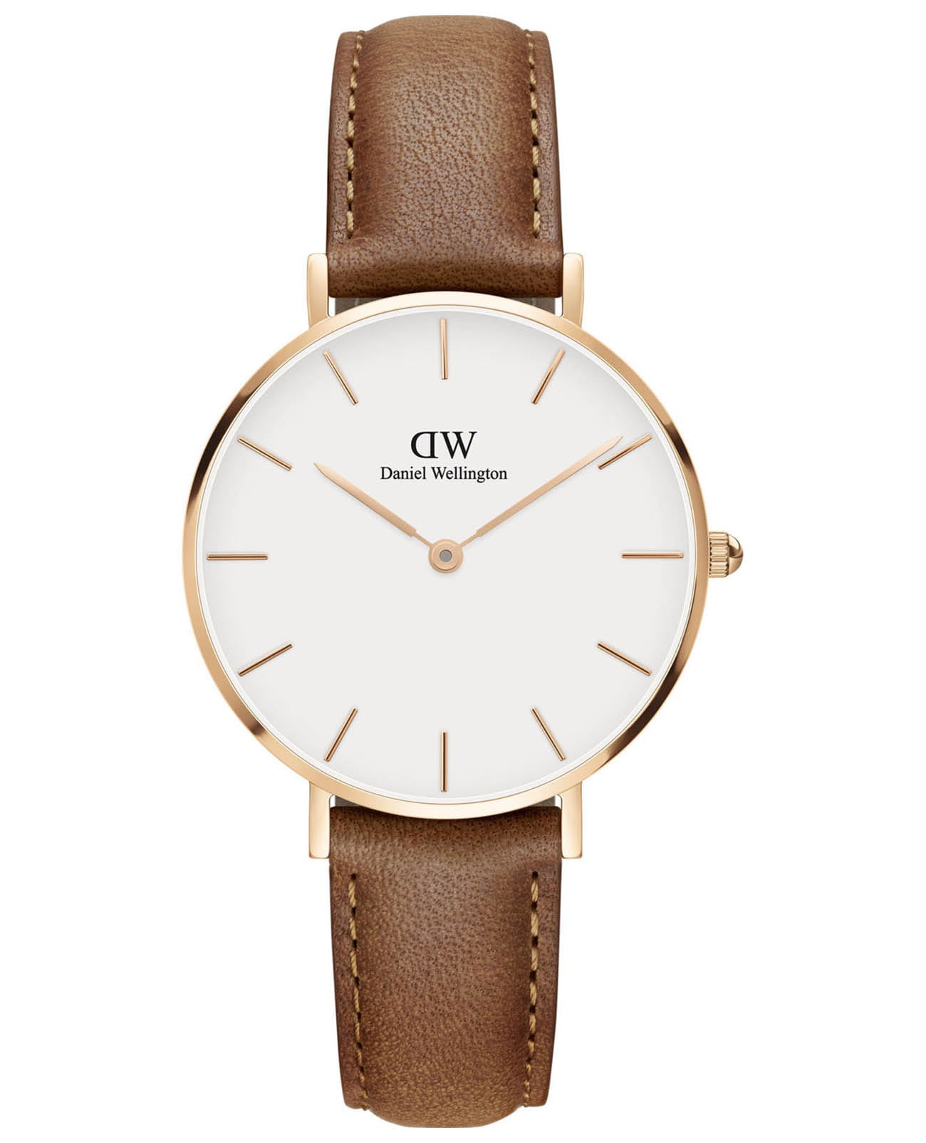 Daniel Wellington Daniel Wellington Petite Durham DW00100172  DW00100172 кварцевые мужские часы белый циферблат, браслет кожаный — вид спереди