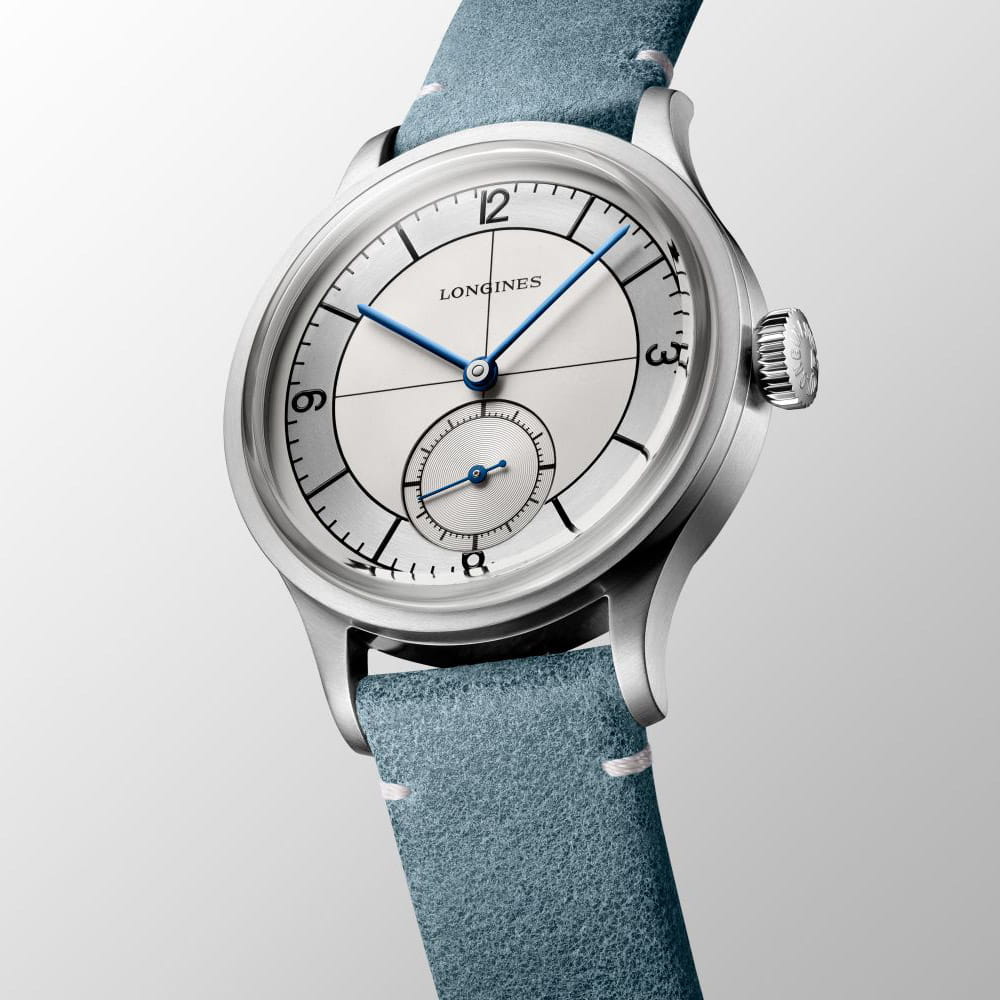 Longines Longines Heritage Classic L2.828.4.73.2 , наручные мужские часы фото под углом