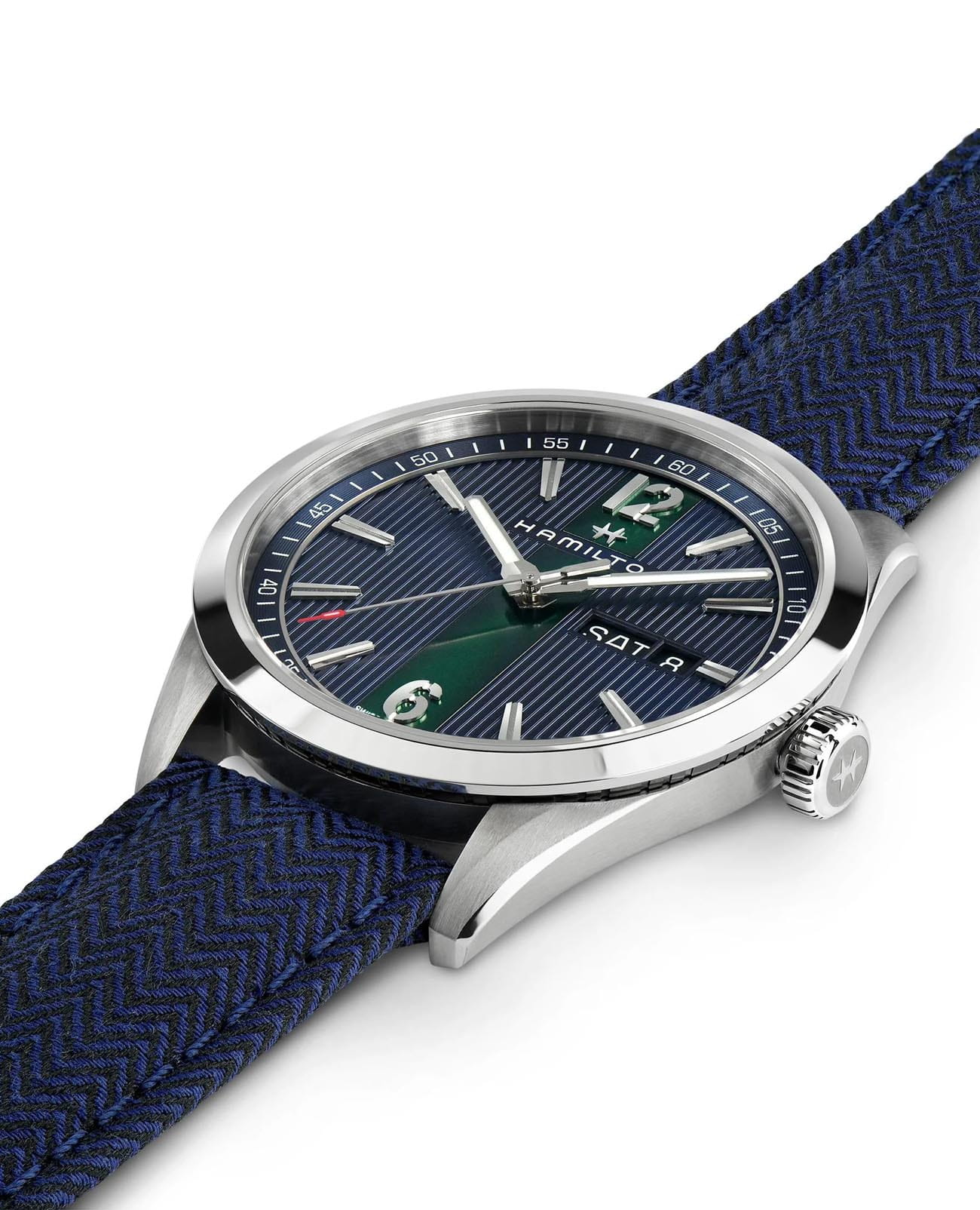 Hamilton Hamilton Broadway Day Date Quartz H43311941 , наручные мужские часы фото под углом