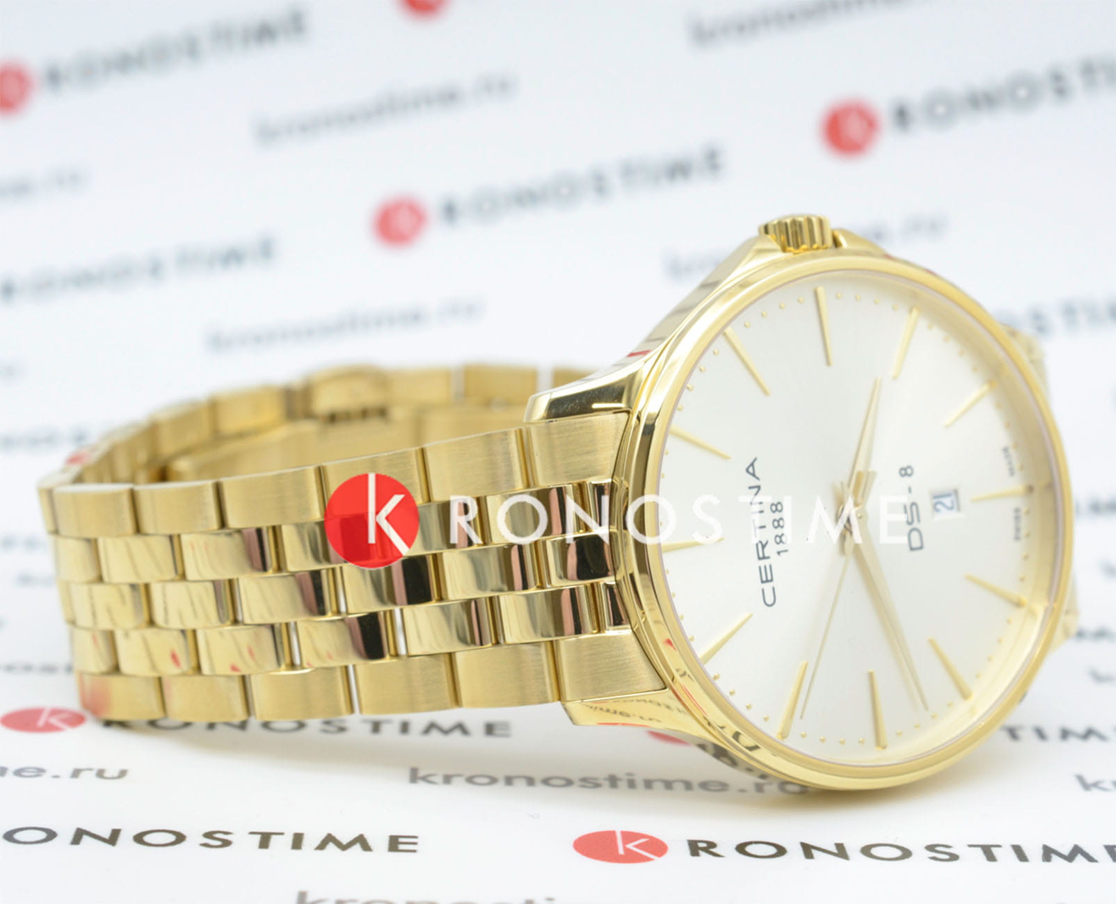 Certina Certina DS-8 Gent C045.410.33.361.00, sport швейцария мужские часы на браслете нержавеющая сталь с pvd-покрытием боковой вид