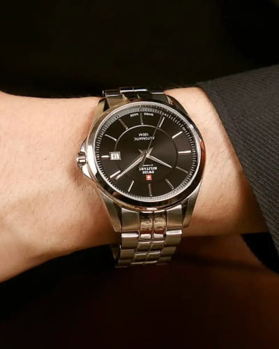 Swiss Military by Chrono Swiss Military by Chrono SMA34085.01  — детали корпуса и нержавеющая сталь