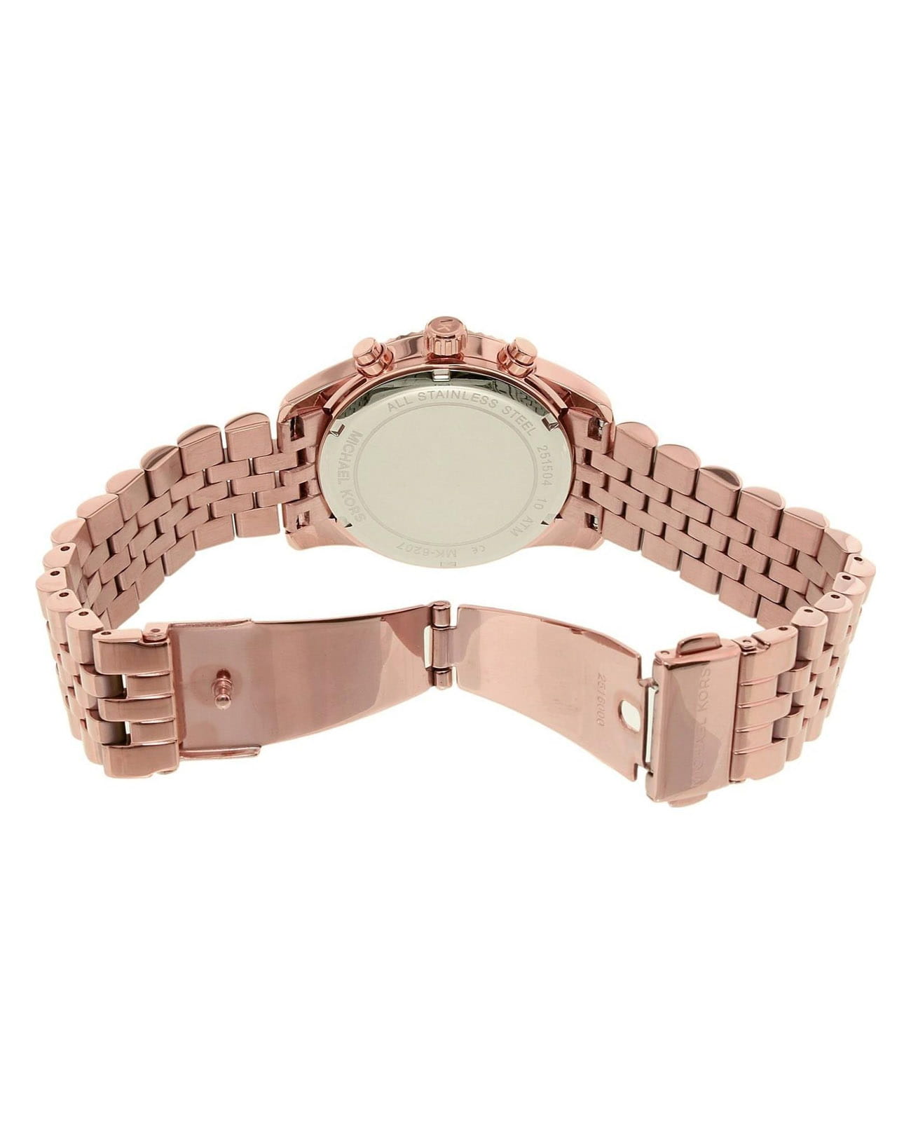Michael Kors Michael Kors Lexington MK6207,  сша женские часы на браслете нержавеющая сталь с pvd-покрытием боковой вид