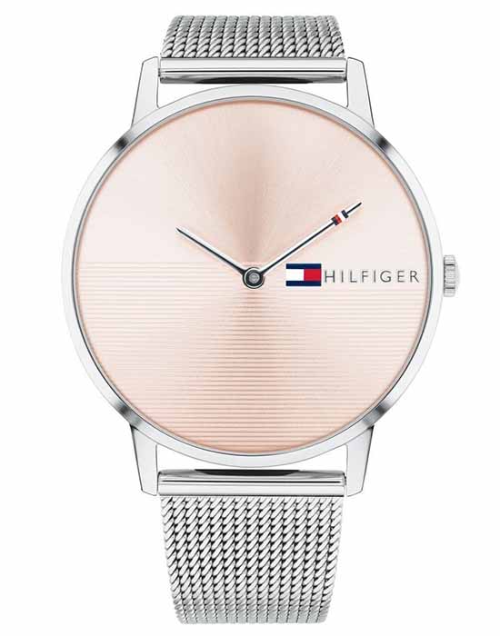 Tommy Hilfiger Tommy Hilfiger Sport 1781970  1781970 кварцевые женские часы бежевый циферблат, браслет нержавеющая сталь — вид спереди
