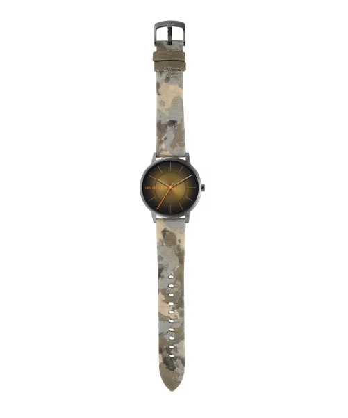 Armani Exchange Armani Exchange Cayde AX2753 кварцевые мужские часы часы крупный план коричневый циферблата