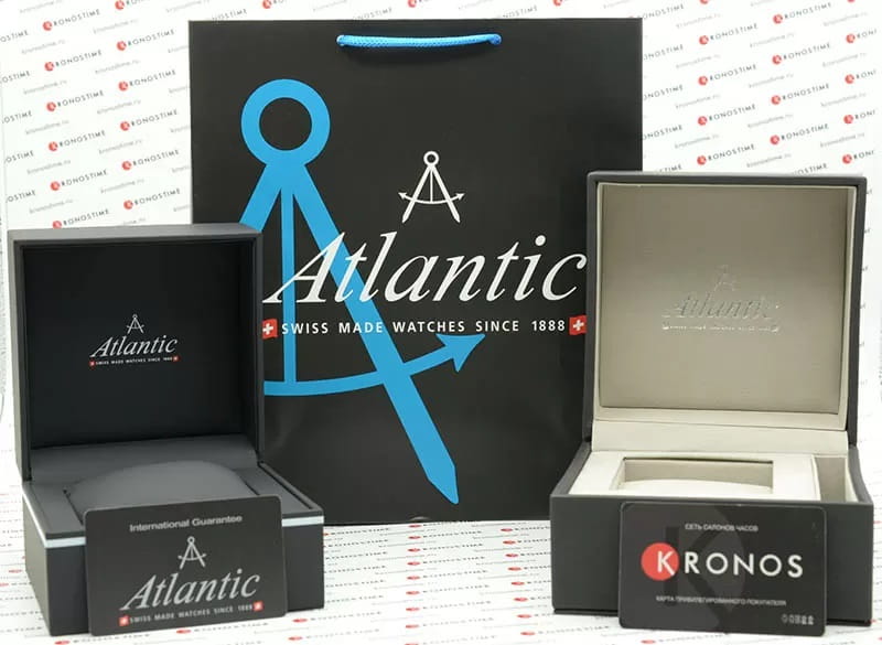 Atlantic Atlantic Seabase 60357.41.65 , наручные мужские часы фото под углом