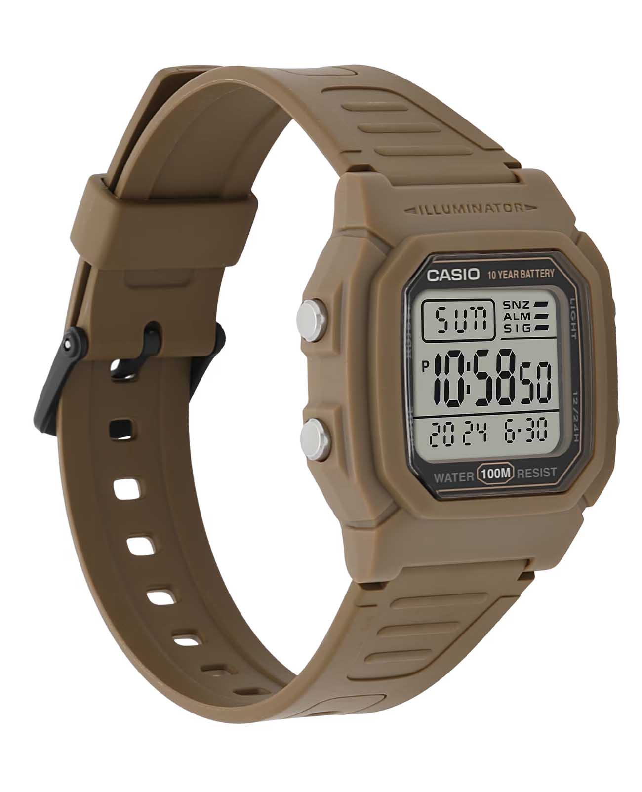 Casio Casio Collection W-800H-5AVDF (W-800H-5A) , наручные мужские часы фото под углом