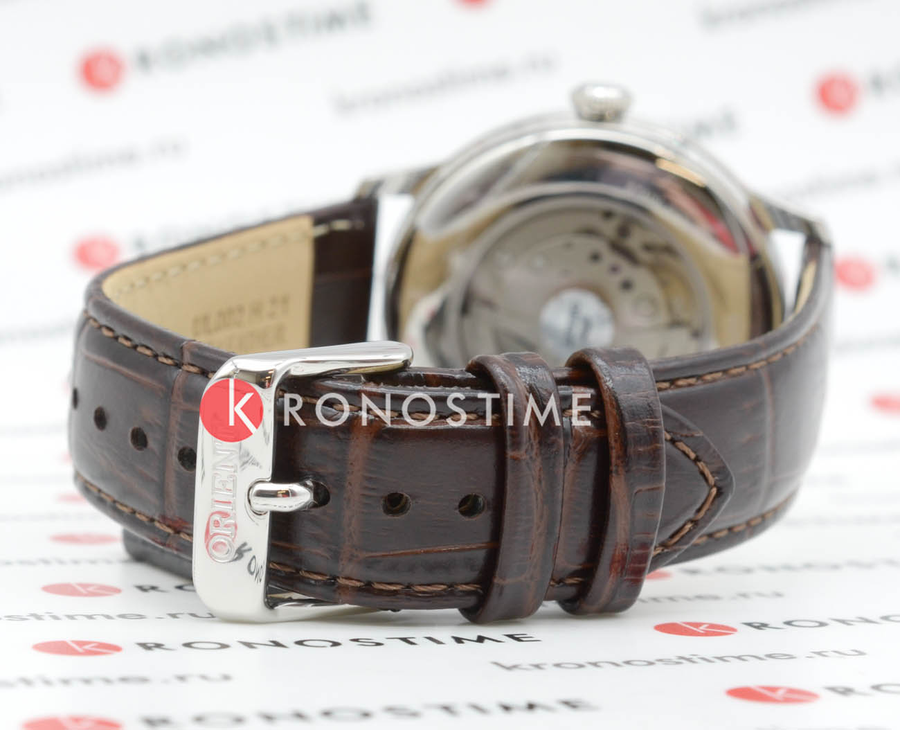 Orient Orient Sun & Moon RA-AK0803Y (RN-AK0803Y) механические мужские часы часы крупный план антрацитовый циферблата