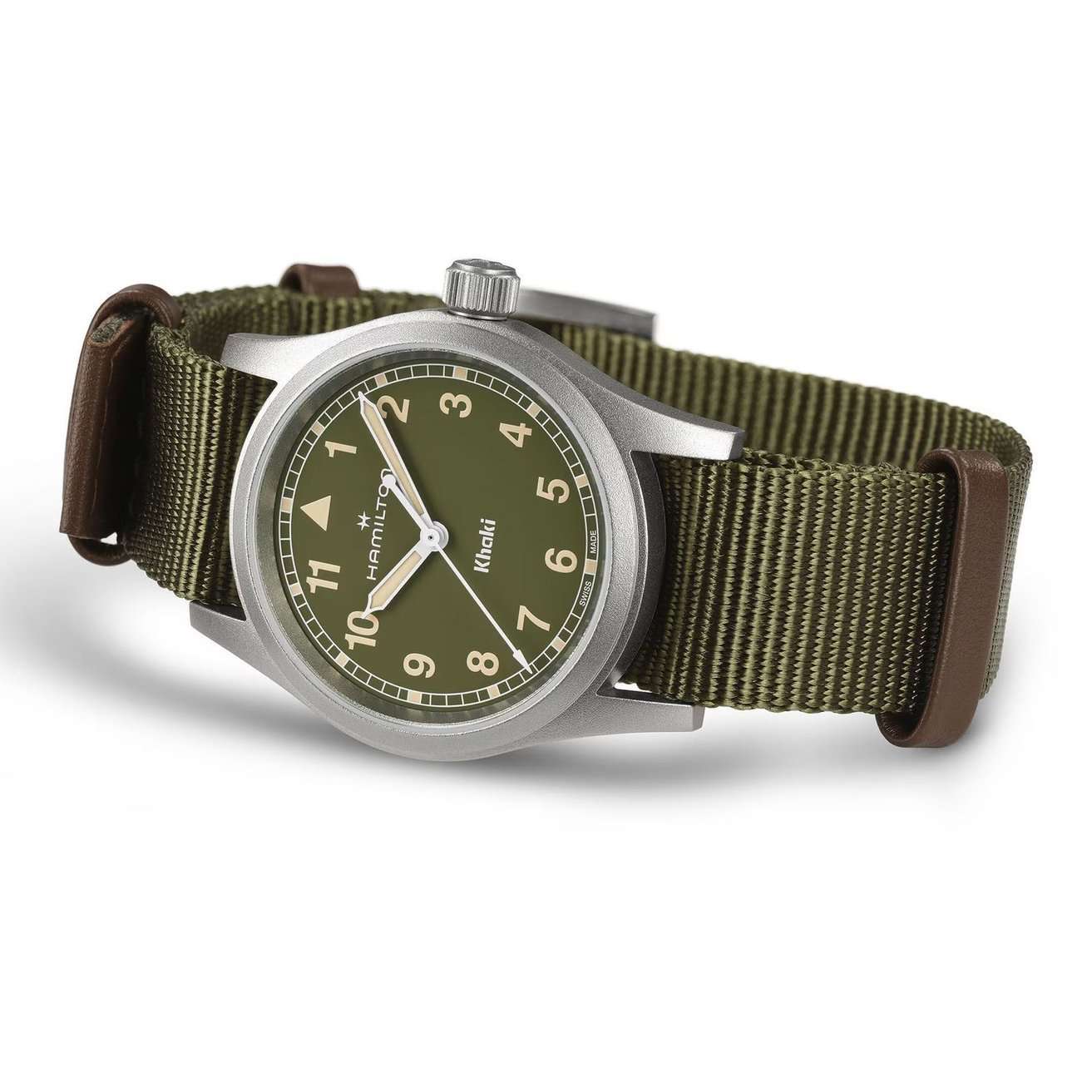 Hamilton Hamilton Khaki Field Quartz 33mm H69301960, khaki field швейцария мужские часы на браслете тканевый боковой вид