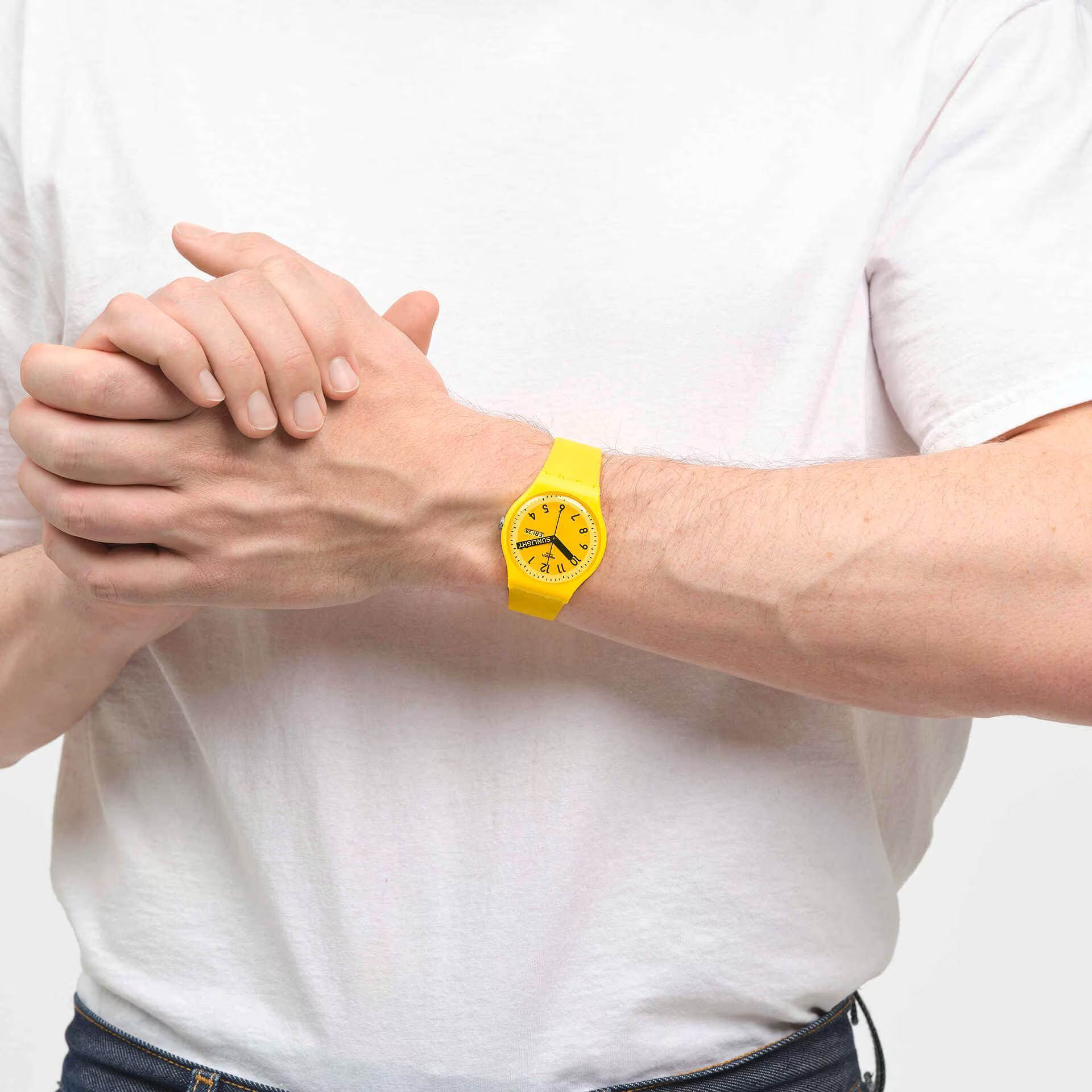 Оригинальные часы Swatch Swatch New Gent Biosourced SO29J702 кварцевые калибр механизма  общий вид