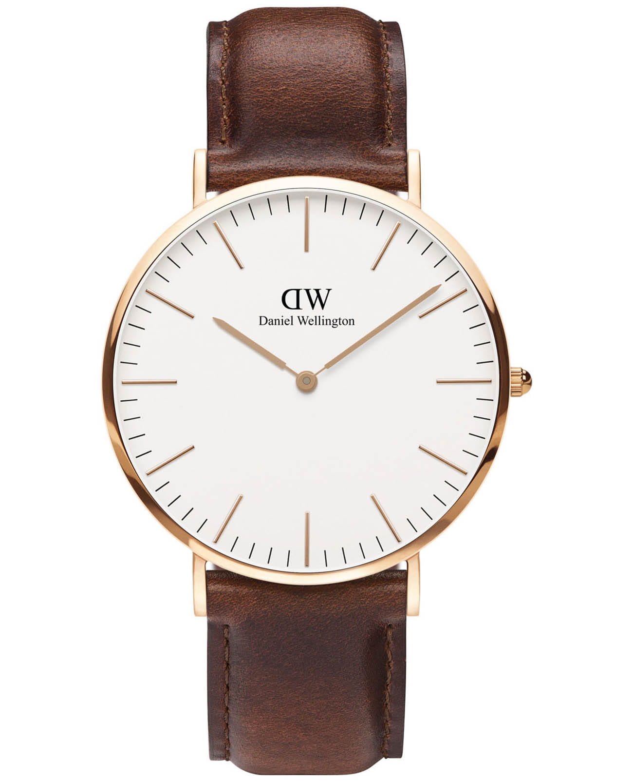 Daniel Wellington Daniel Wellington Classic St Andrews DW00100006  DW00100006 кварцевые мужские часы белый циферблат, браслет кожаный — вид спереди