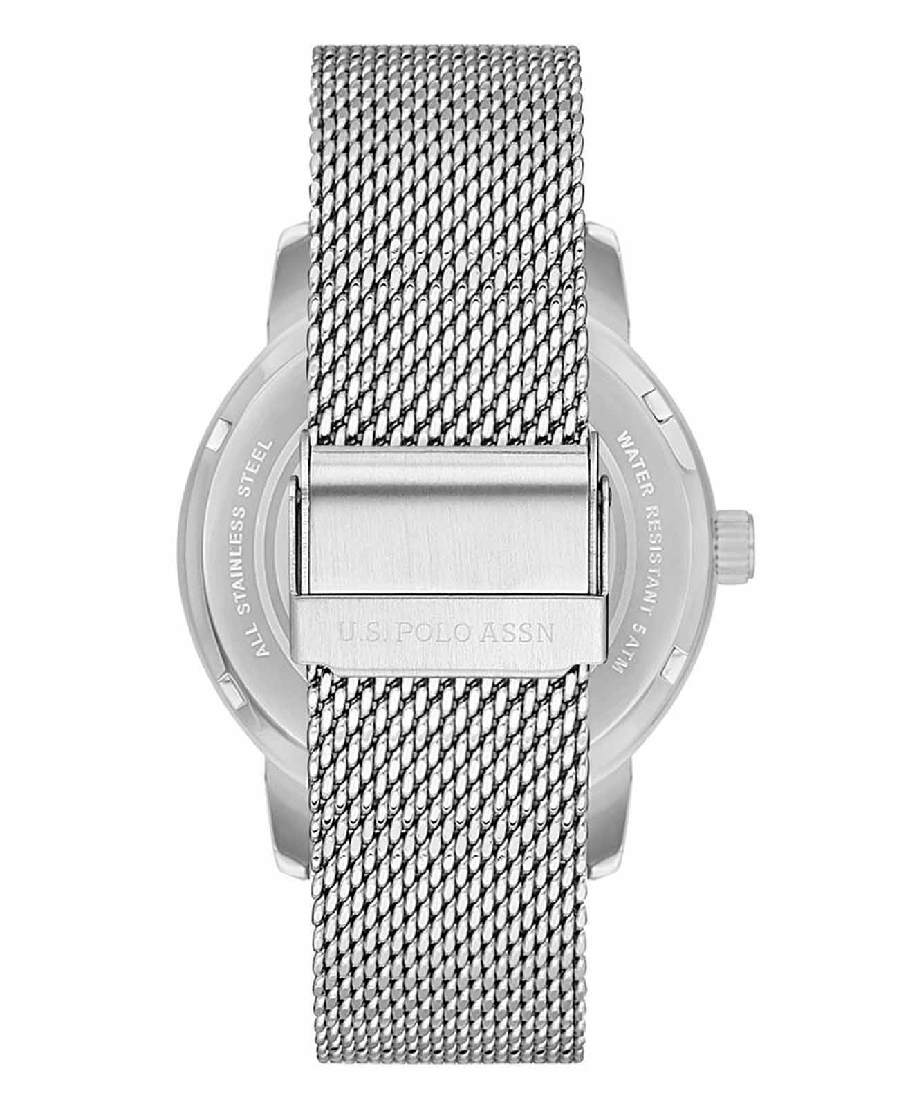 U.S. Polo Assn. U.S. Polo Assn. Fundamental USPA1075-03,  сша мужские часы на браслете нержавеющая сталь боковой вид