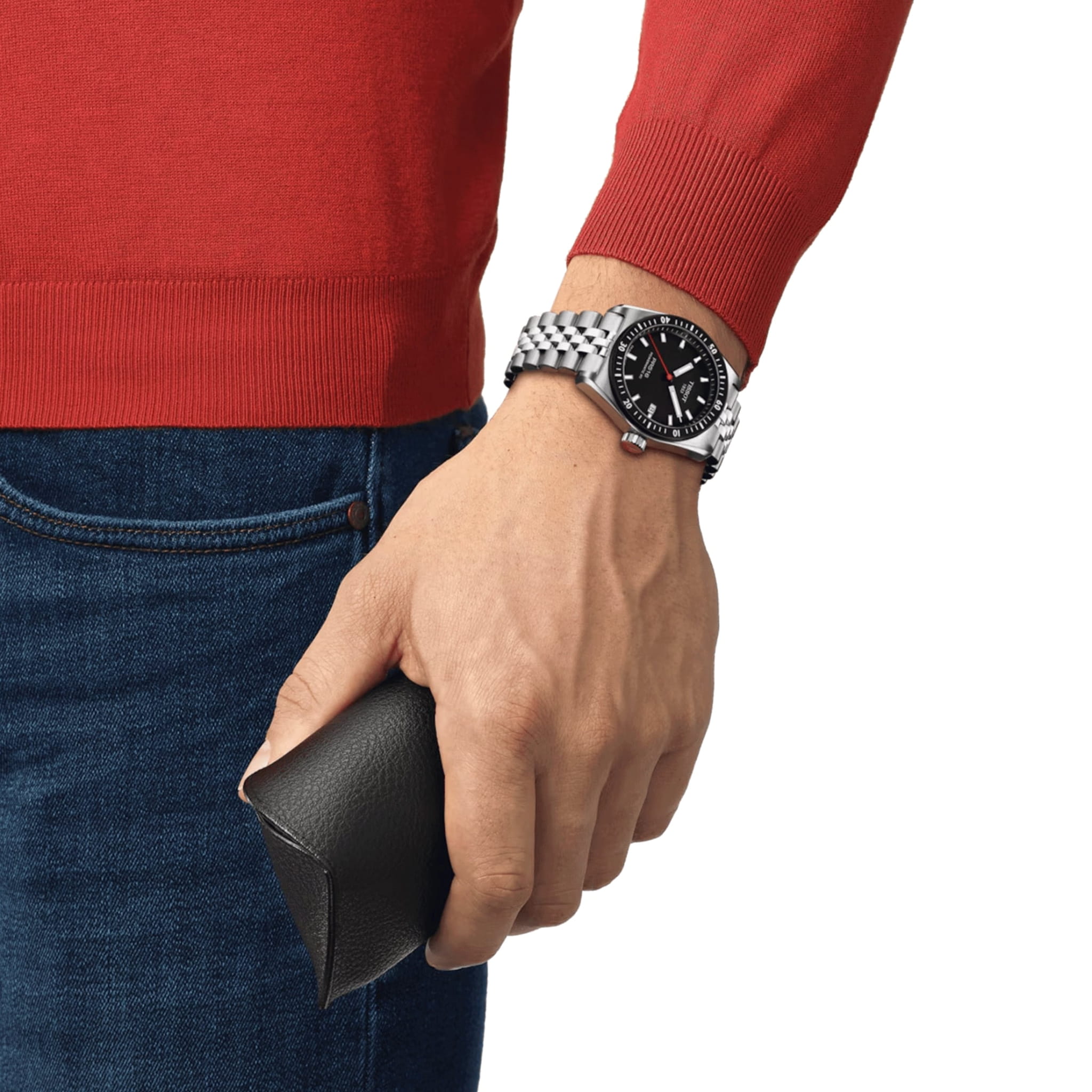 Tissot T1494071105100 мужские часы застежка крупным планом