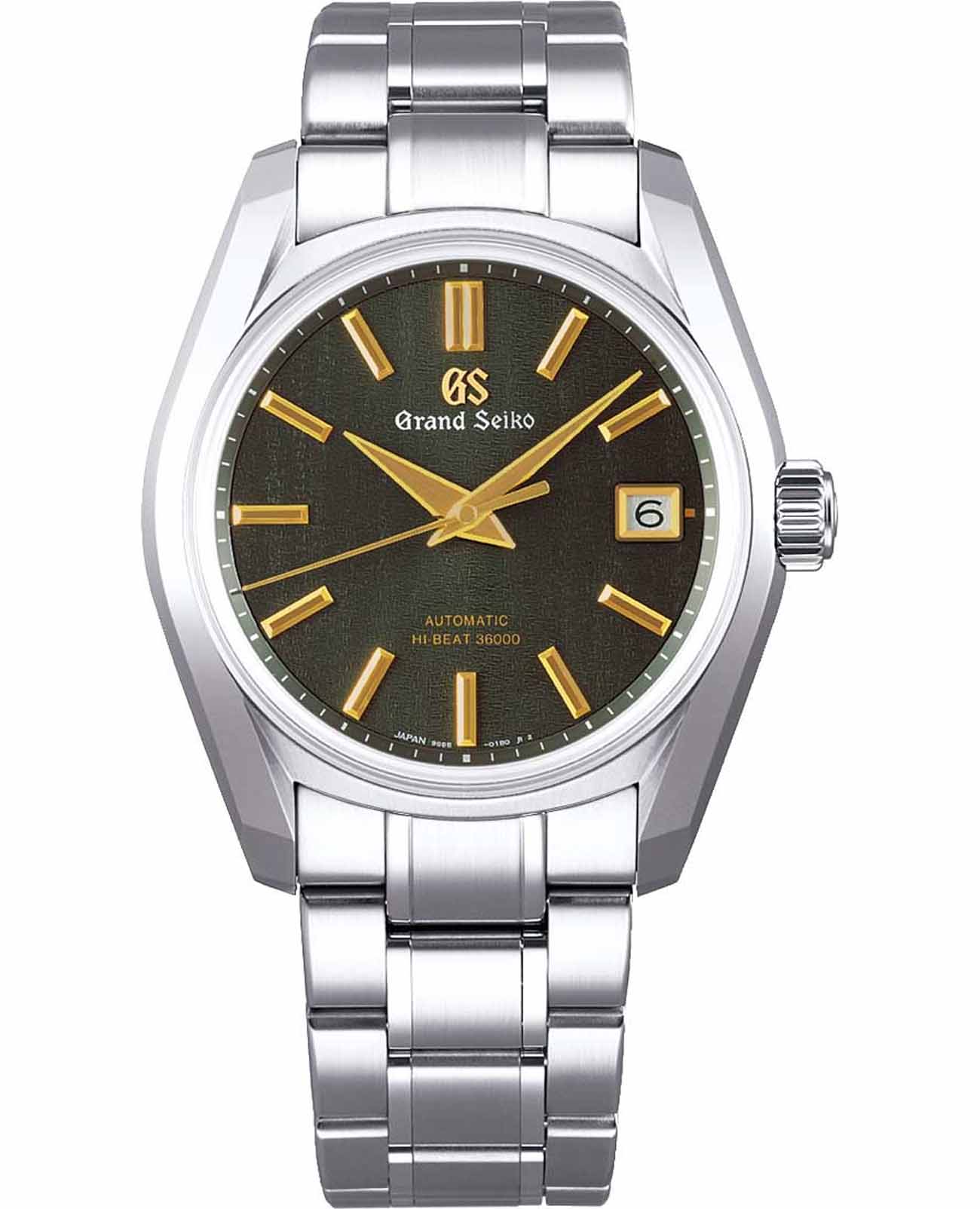 Seiko Seiko Grand Seiko SBGH271G  SBGH271G механические мужские часы коричневый циферблат, браслет нержавеющая сталь — вид спереди