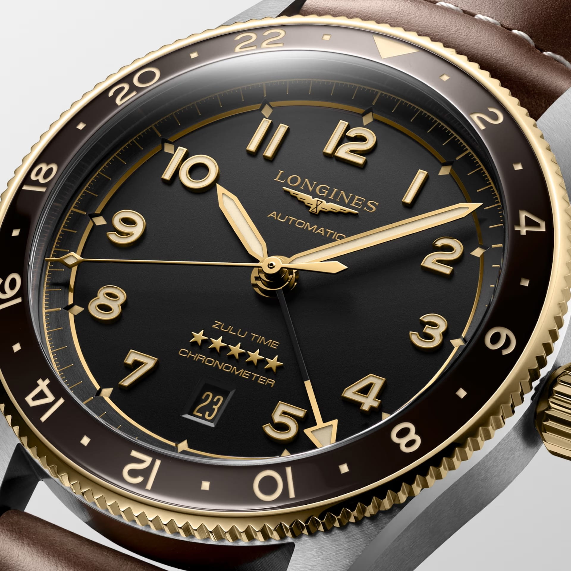 Longines Longines Spirit L3.812.5.53.2 , наручные мужские часы фото под углом