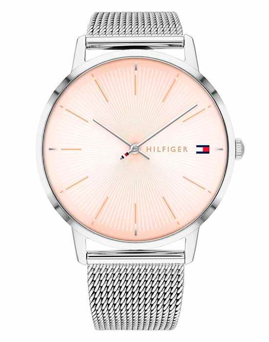 Tommy Hilfiger Tommy Hilfiger Sport 1782244  1782244 кварцевые женские часы бежевый циферблат, браслет нержавеющая сталь — вид спереди