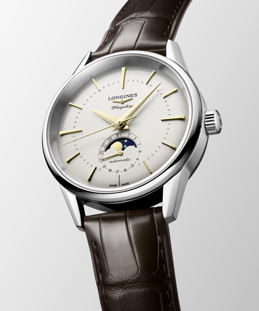 Оригинальные часы Longines Longines Flagship Heritage L4.815.4.78.2 механические калибр механизма l899 общий вид