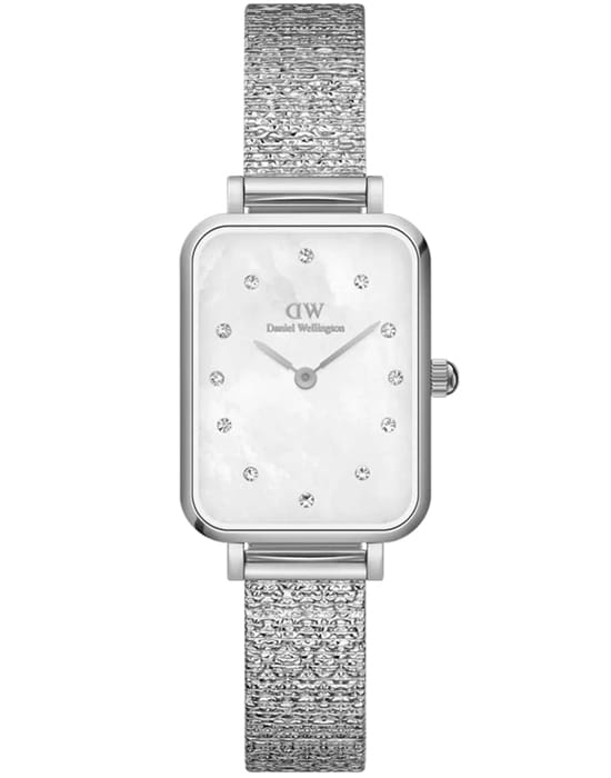 Daniel Wellington Daniel Wellington Quadro DW00100580  DW00100580 кварцевые женские часы белый циферблат, браслет нержавеющая сталь — вид спереди