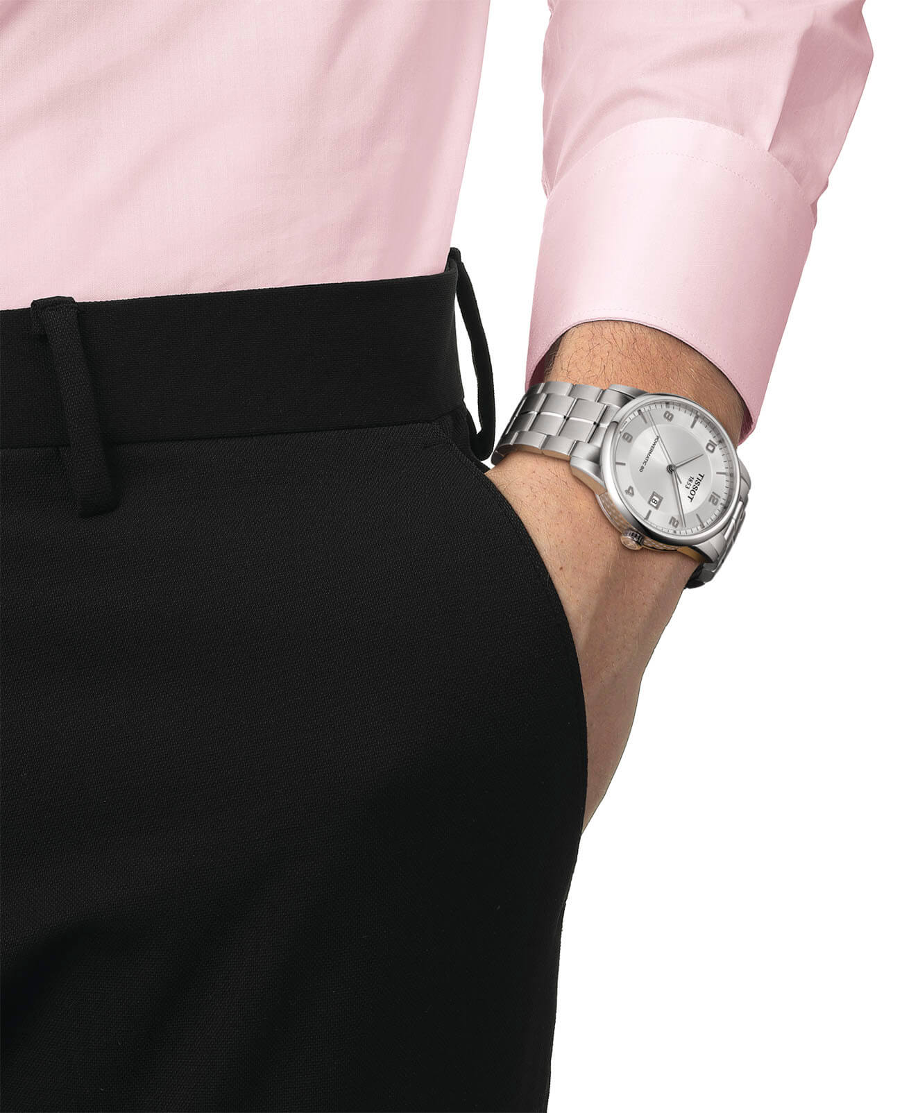 Tissot Tissot Luxury Powermatic 80 T086.407.11.037.00 , наручные мужские часы фото под углом