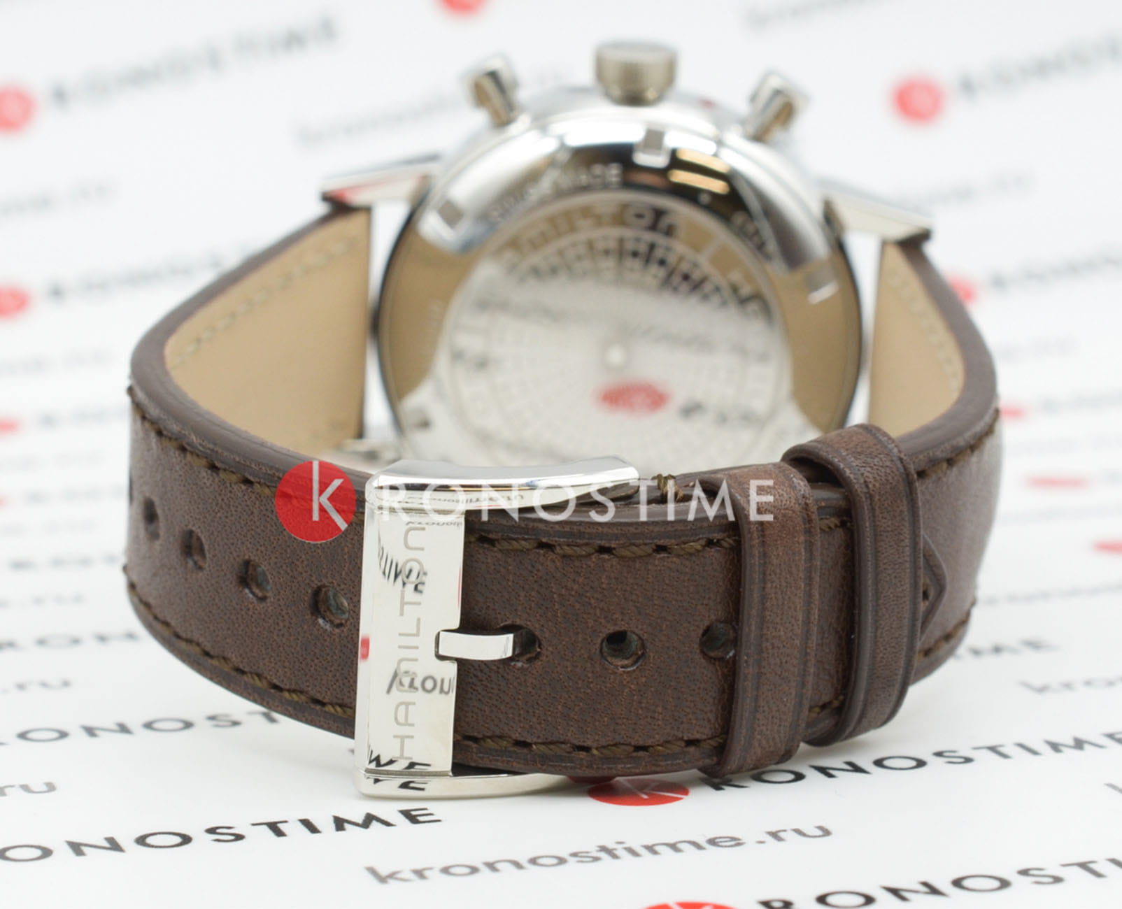 Hamilton Hamilton American Classic Intra-Matic Auto Chrono H38416560 механические мужские часы часы крупный план зеленый циферблата