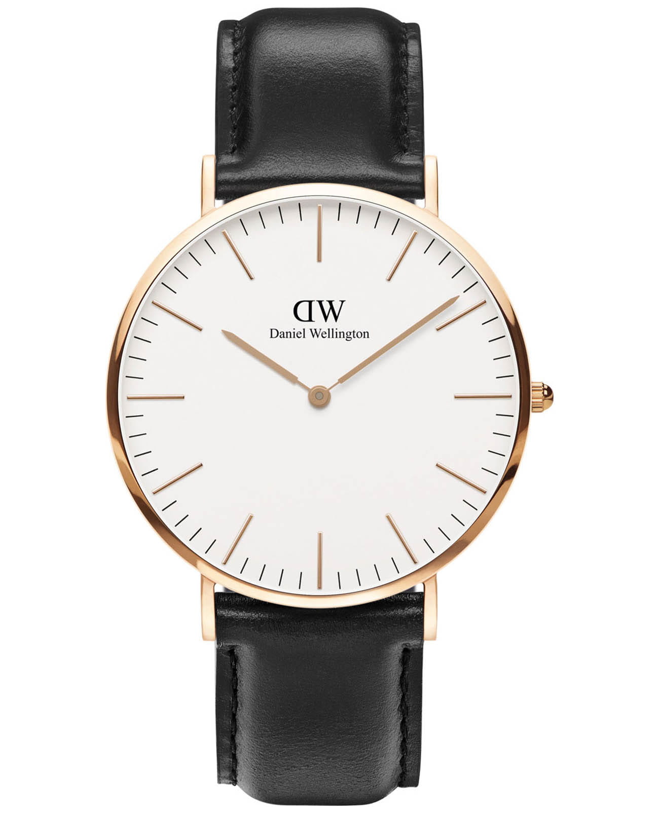Daniel Wellington Daniel Wellington Classic Sheffield DW00100007  DW00100007 кварцевые мужские часы белый циферблат, браслет кожаный — вид спереди