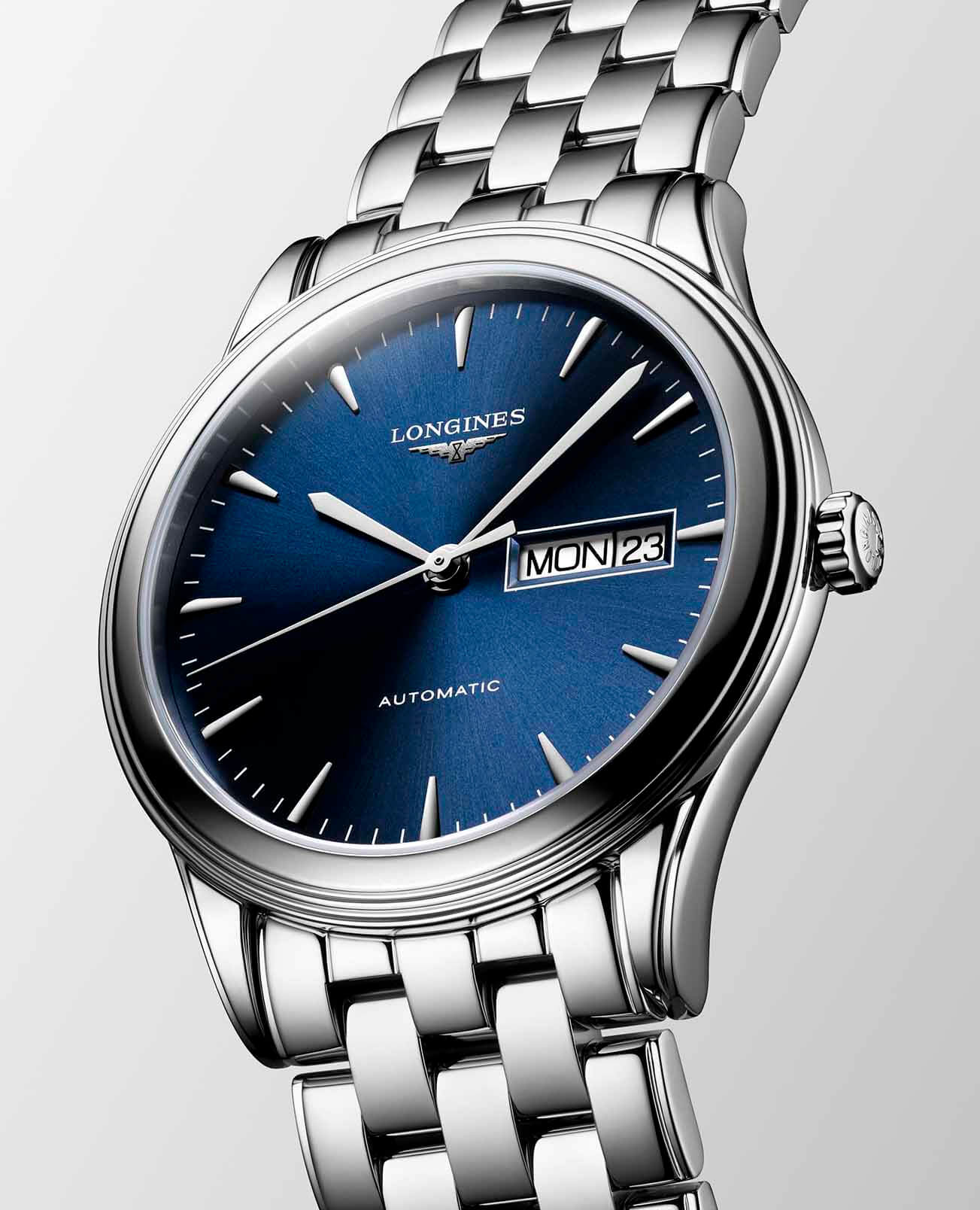 Longines Longines Flagship L4.899.4.92.6 , наручные мужские часы фото под углом