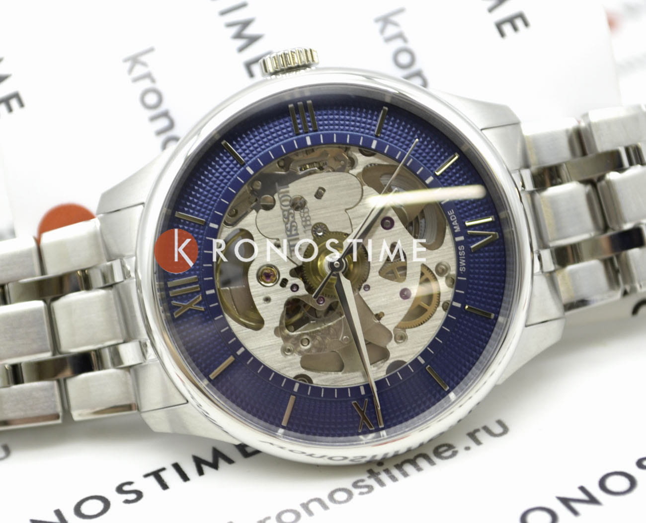 Tissot Tissot Chemin des Tourelles Squelette T139.836.11.048.00 T1398361104800 оригинальные мужские часы в комплекте с коробкой