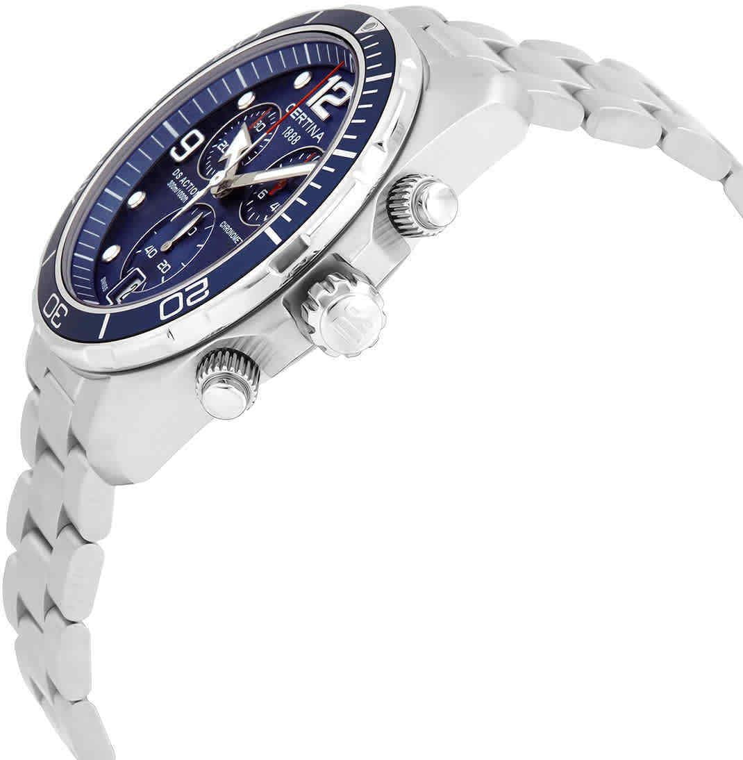 Certina Certina DS Action Chrono COSC C032.434.11.047.00 швейцария наручные мужские часы заводная головка с логотипом Certina
