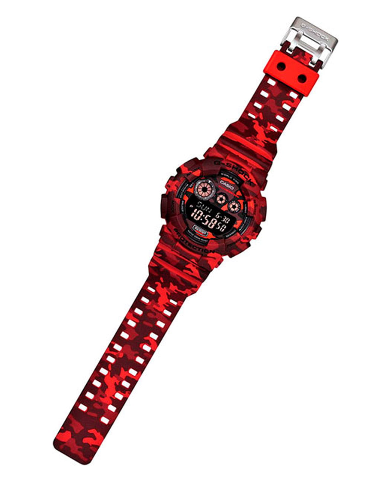 Casio Casio G-Shock GD-120CM-4DR мужские часы красный циферблат на запястье
