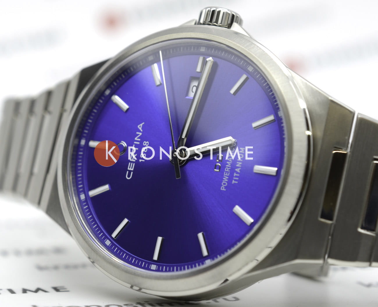 Оригинальные часы Certina Certina DS-7 Powermatic 80 - C043.407.44.041.00 механические калибр механизма powermatic 80.611 общий вид