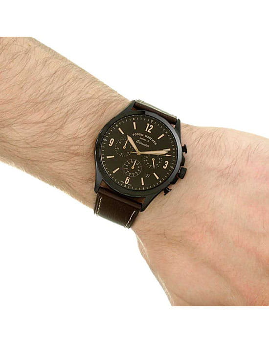 Оригинальные часы Fossil Fossil Bannon  FS5608 кварцевые калибр механизма  общий вид