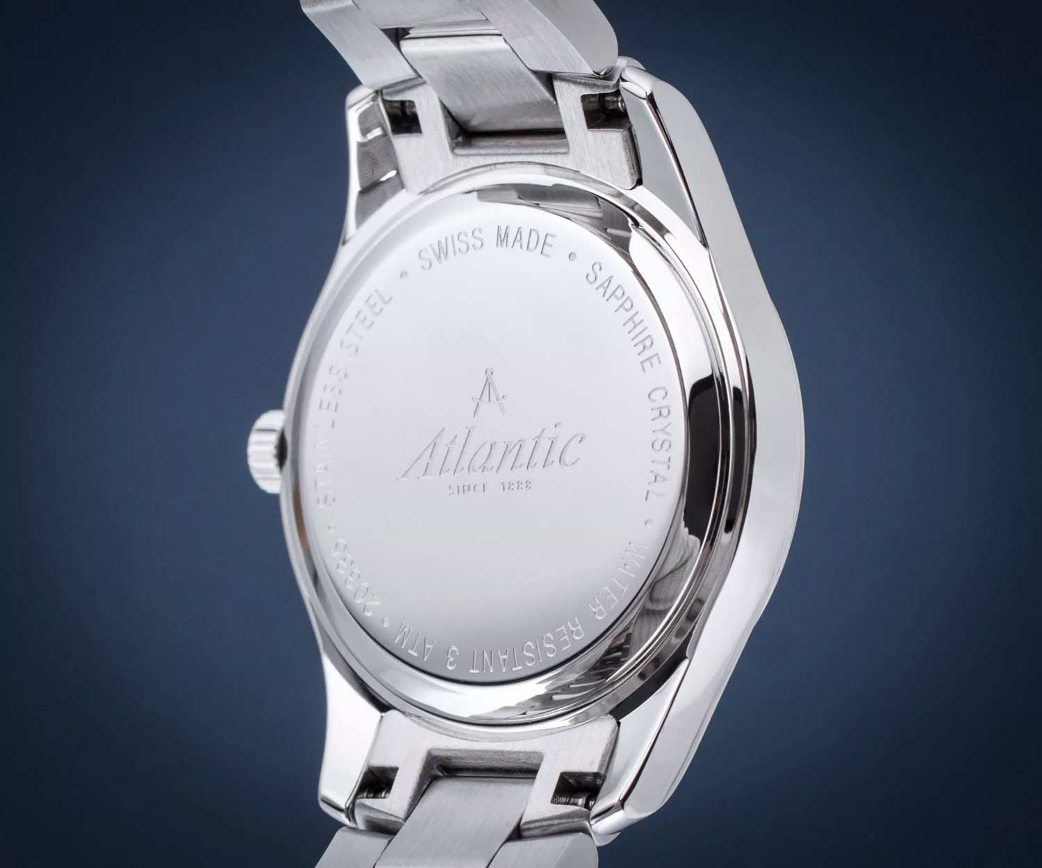 Atlantic Atlantic Seapair 20335.41.91PK,  швейцария женские часы на браслете нержавеющая сталь боковой вид