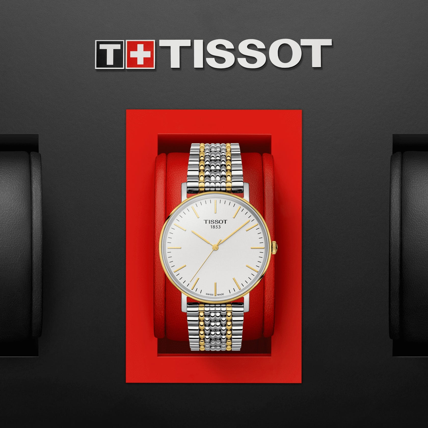 Tissot Tissot Everytime Medium T109.410.22.031.00, t-classic швейцария мужские часы на браслете сталь c pvd покрытием боковой вид