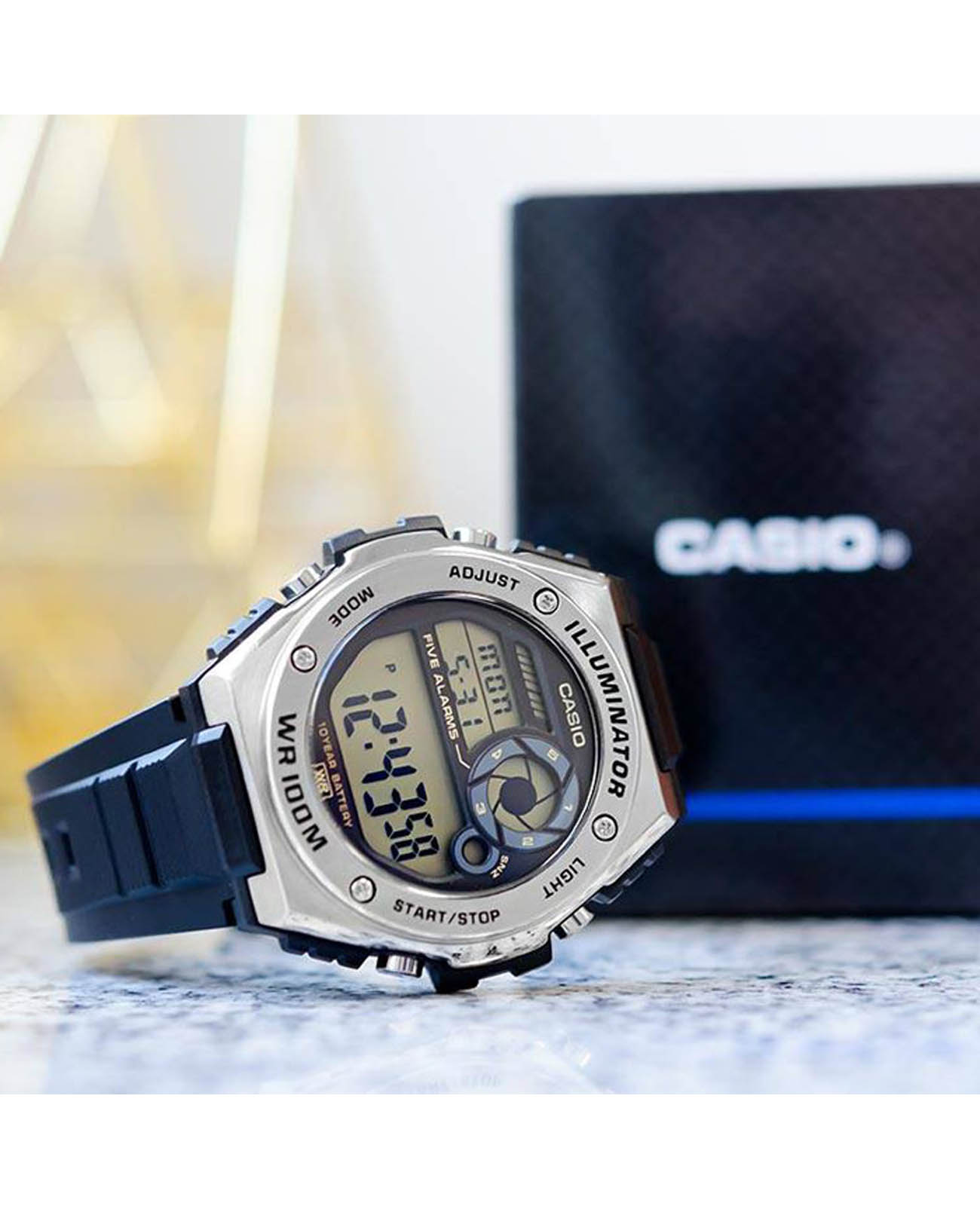 Casio Casio Collection MWD-100H-9AVEF  - задняя крышка сталь пластик корпуса, япония часы