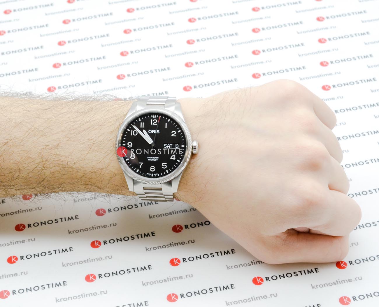 Oris Oris Propilot Big Crown Propilot Big Day Date 01 752 7760 4164-07 8 22 08  - задняя крышка сталь металл корпуса, швейцария часы