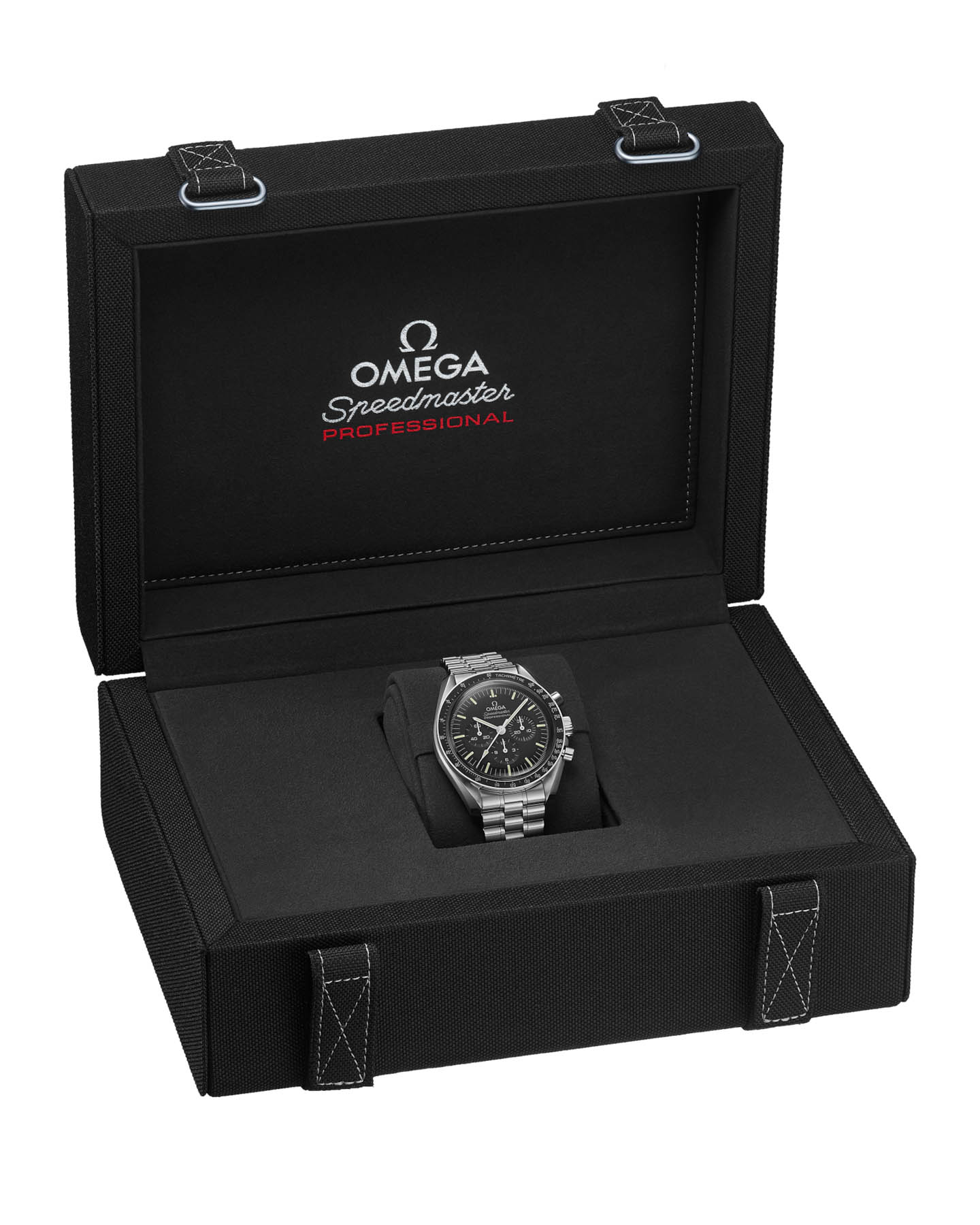 Omega Omega Speedmaster Moonwatch Professional 310.30.42.50.01.001, speedmaster швейцария мужские часы на браслете нержавеющая сталь боковой вид