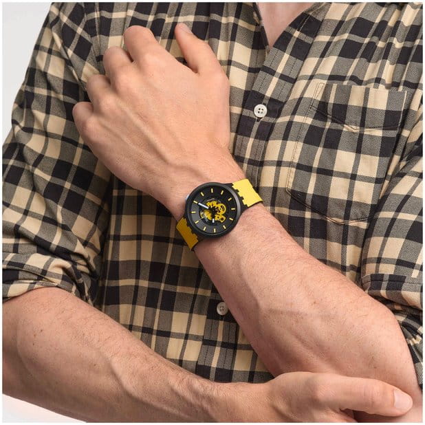 Swatch Swatch Big Bold Bioceramic Lacquered SB03B109  - задняя крышка биокерамика корпуса, швейцария часы