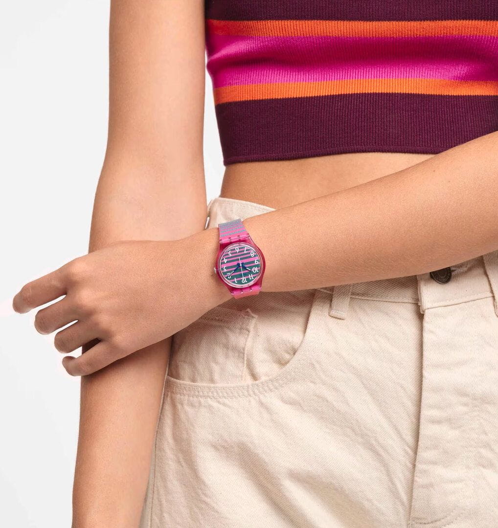 Оригинальные часы Swatch Swatch Gent Biosourced Standart SO28P105 кварцевые калибр механизма  общий вид