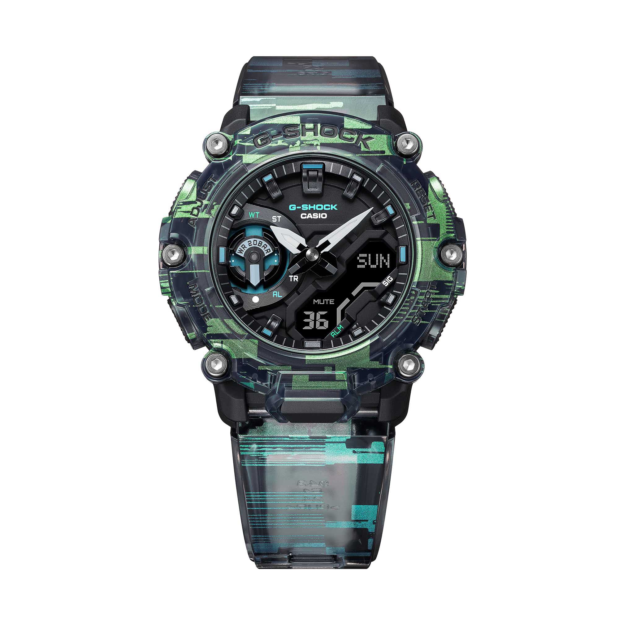 Casio Casio G-Shock GA-2200NN-1A GA - задняя крышка карбон пластик корпуса, япония часы