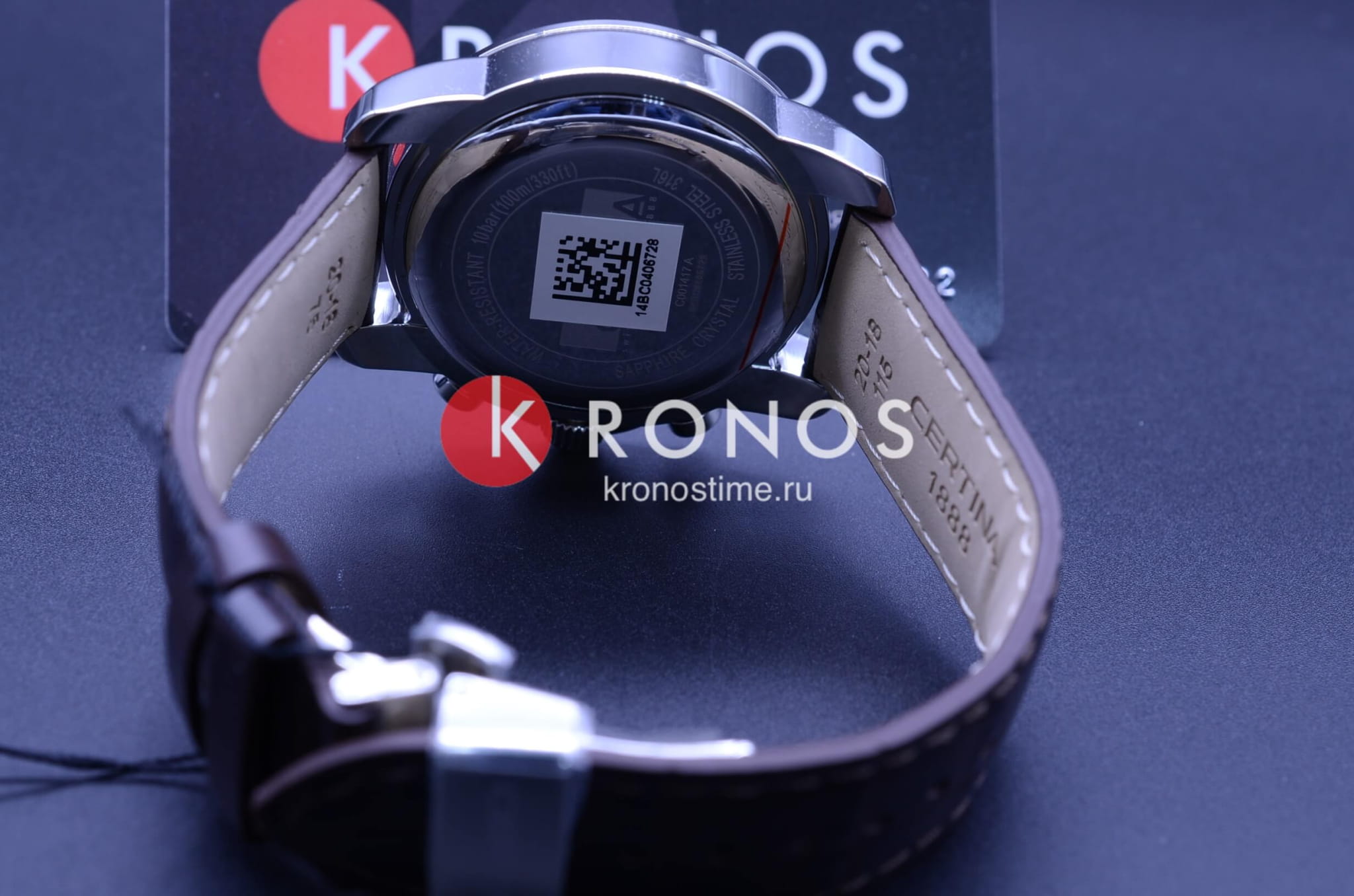 Оригинальные часы Certina Certina C001.417.16.037.01 кварцевые калибр механизма eta g10.211 общий вид