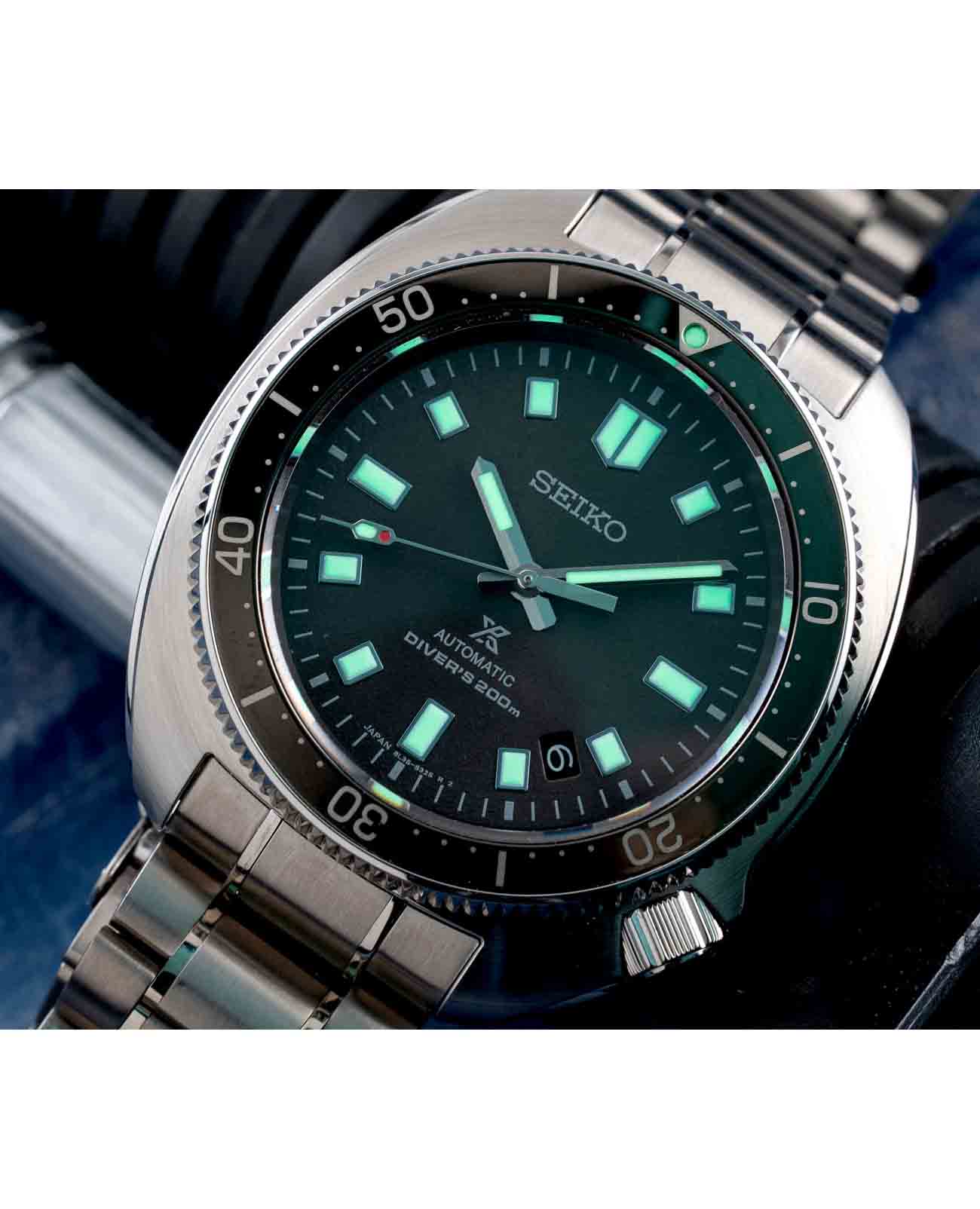 Seiko Seiko Prospex SLA049J1 мужские часы синий циферблат на запястье