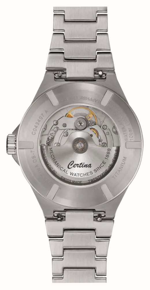 Certina C0434074404100 мужские часы застежка крупным планом