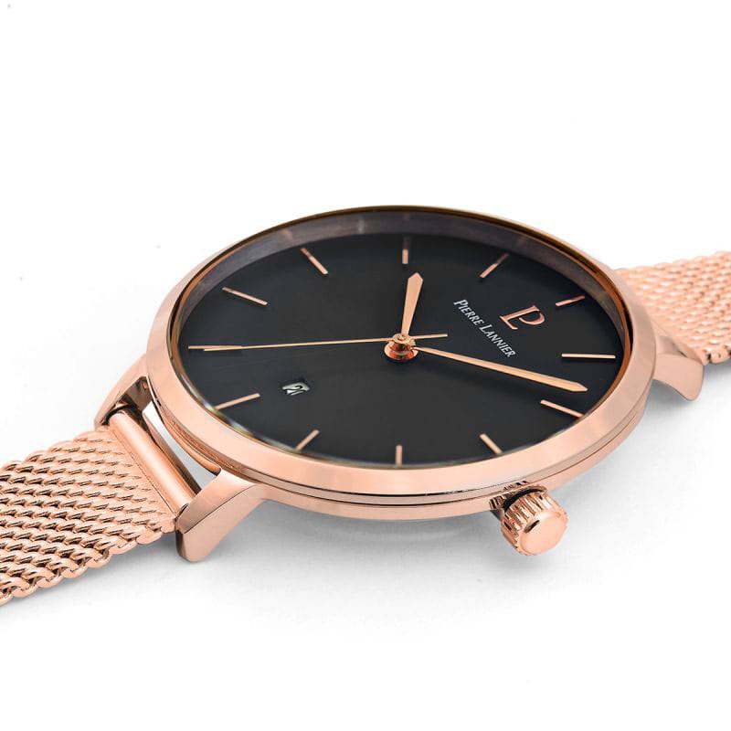 Pierre Lannier Pierre Lannier Echo 032K938 кварцевые женские часы часы крупный план черный циферблата