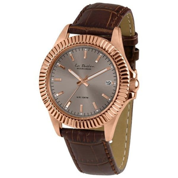 Jacques Lemans Jacques Lemans La Passion LP-125D  LP-125D кварцевые женские часы коричневый циферблат, браслет кожаный — вид спереди