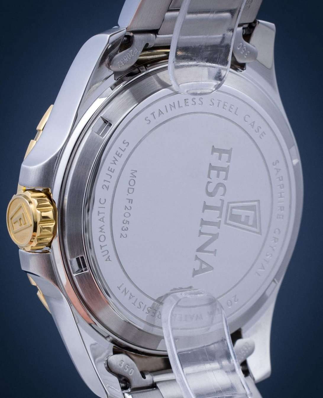 Оригинальные часы Festina Festina Automatic F20532/2 механические калибр механизма miyota 8215 общий вид