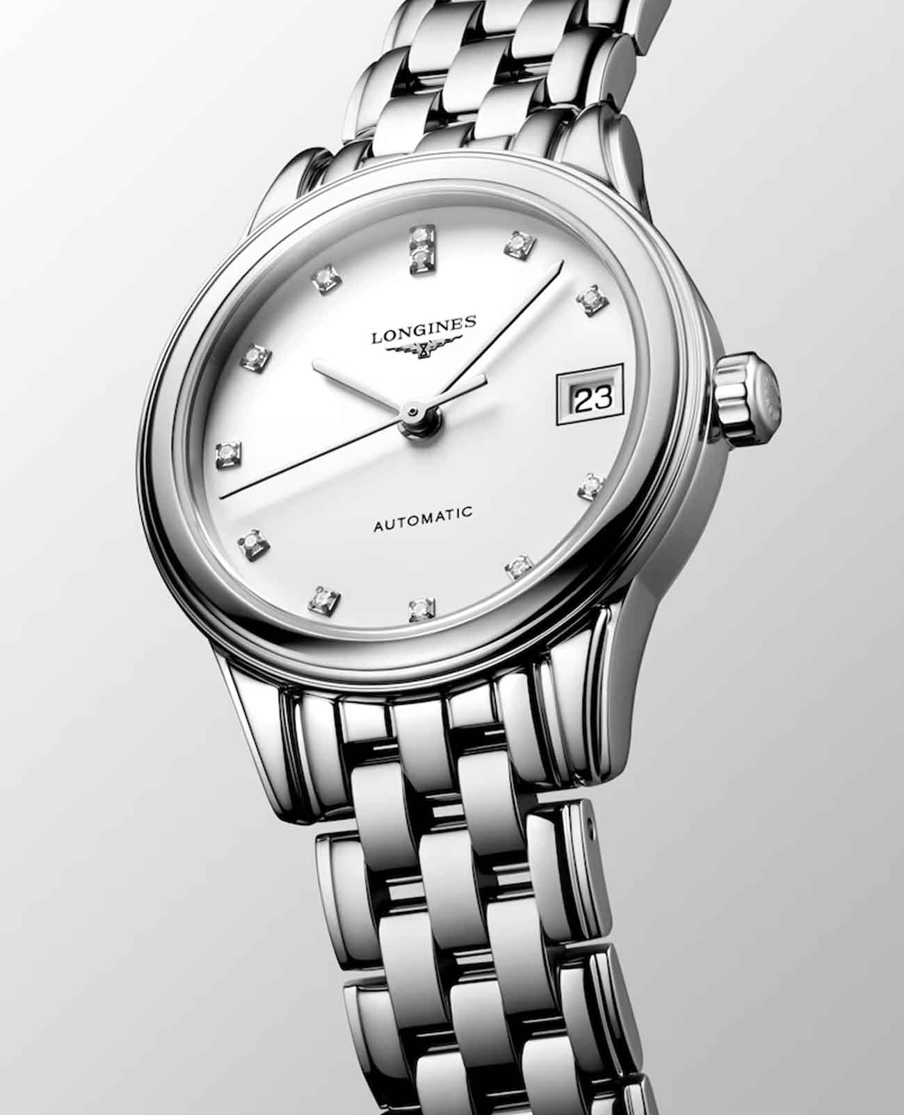 Оригинальные часы Longines Longines Flagship L4.274.4.27.6 механические калибр механизма l592 общий вид
