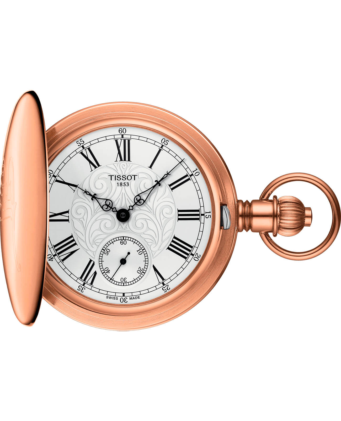 Tissot Tissot Savonnette Mechanical T864.405.99.033.01, t-pocket швейцария мужские часы на браслете латунь боковой вид